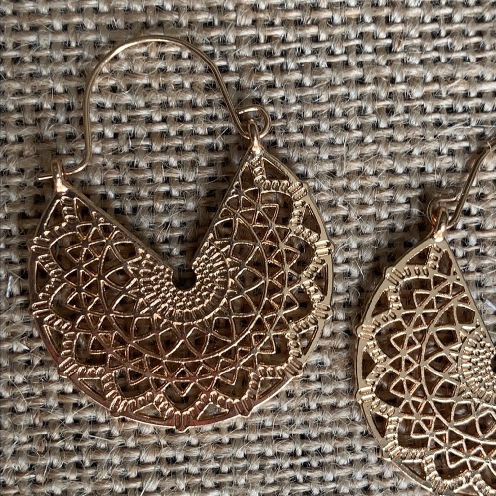 Gold earrings
